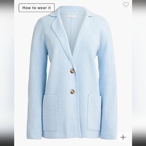 J. Crew Two-button sweater blazer